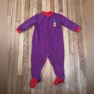 vintage 18M Winnie the pooh striped sleeper